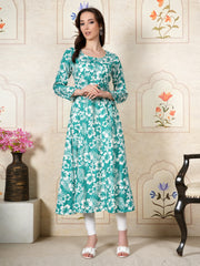 Ziva Tropical Bloom Rayon Kurta