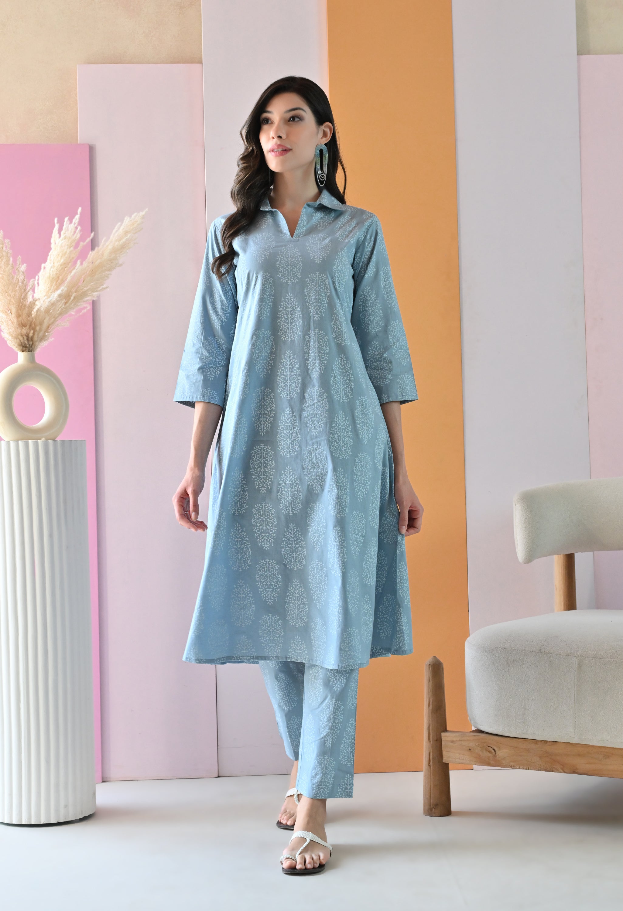 Silver Mist Co-ord Set Orchid Bloom Silver Mist Co-ord Set Orchid Bloom