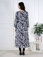 Floral Flair Rayon Kurta