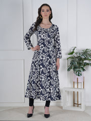 Floral Flair Rayon Kurta