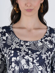 Floral Flair Rayon Kurta
