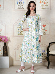 Aarvi Serenity Bloom Rayon Kurta