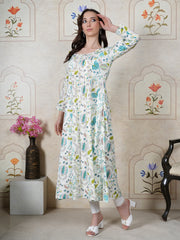 Aarvi Serenity Bloom Rayon Kurta