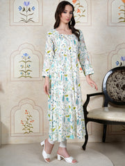 Aarvi Serenity Bloom Rayon Kurta