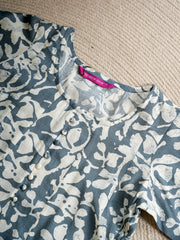 Aira Misty Grey Printed Kurta