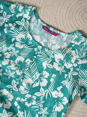 Ziva Tropical Bloom Rayon Kurta