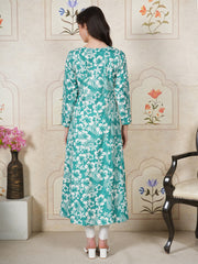 Ziva Tropical Bloom Rayon Kurta