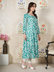 Ziva Tropical Bloom Rayon Kurta