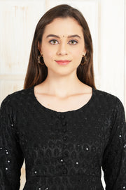 Black Kurta With Embroidery
