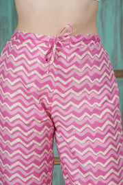 Rosy Mirage Handblock Cotton Suit Set