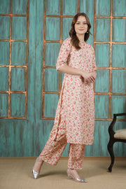 Blush Bloom Floral Cotton Suit Set