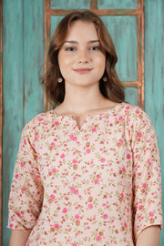 Blush Bloom Floral Cotton Suit Set