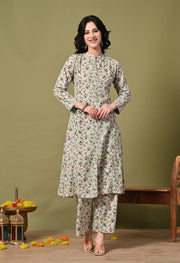 Olive Bloom Co-Ord Set