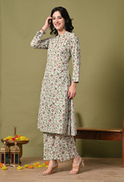 Olive Bloom Co-Ord Set