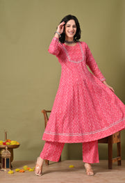 Rang Saaz Floral Cotton Suit Set
