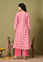 Rosy Raga Cotton Suit Set