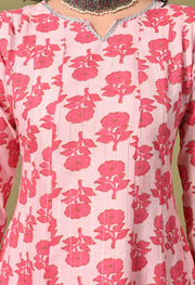 Rosy Raga Cotton Suit Set