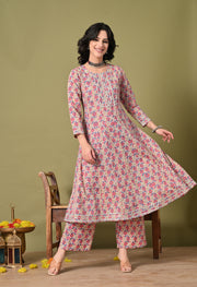 Phoolkari Charm Printed Cotton Suit Set