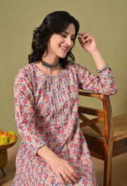 Phoolkari Charm Printed Cotton Suit Set