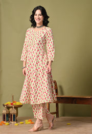 Rose Garden Cotton Suit Set