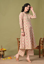 Rose Garden Cotton Suit Set