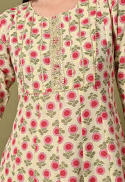 Rose Garden Cotton Suit Set