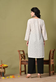Polka Charm Crepe Kurta