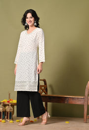 Polka Charm Crepe Kurta