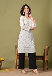 Polka Charm Crepe Kurta