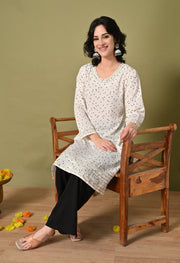 Polka Charm Crepe Kurta