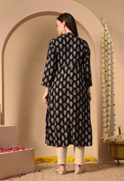 Golden Leaf Rayon Kurta