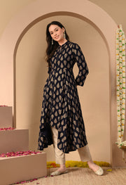 Golden Leaf Rayon Kurta