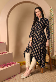 Golden Leaf Rayon Kurta