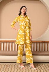 Golden Bloom Co-ord Set