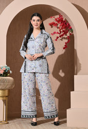 Paisley Elegance Linen Co-ord Set