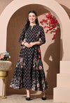 Noir Floral Premium Cotton Kurta