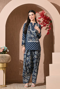 Midnight Garden Cotton Farshi Set