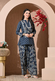 Midnight Garden Cotton Farshi Set