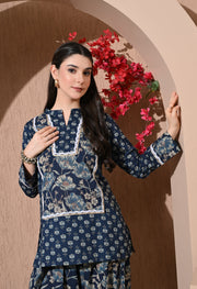 Midnight Garden Cotton Farshi Set