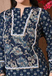 Midnight Garden Cotton Farshi Set