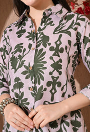 Serene Bloom Linen Co-ord Set