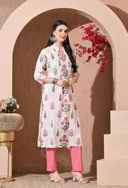 Rose Blush Cotton Suit Set