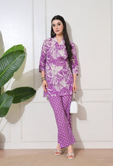 Lavender Bloom Cotton Co-ord Set