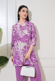 Lavender Bloom Cotton Co-ord Set