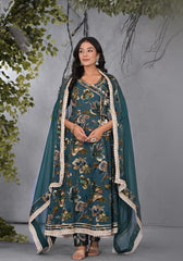 Green Anarkali Suit