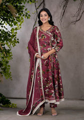 Maroon Anarkali Suit