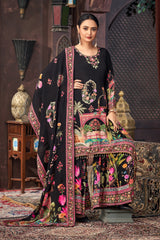 Midnight Mirage Sharara Set