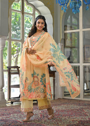Sunlit Symphony Cotton Printed Suit Set