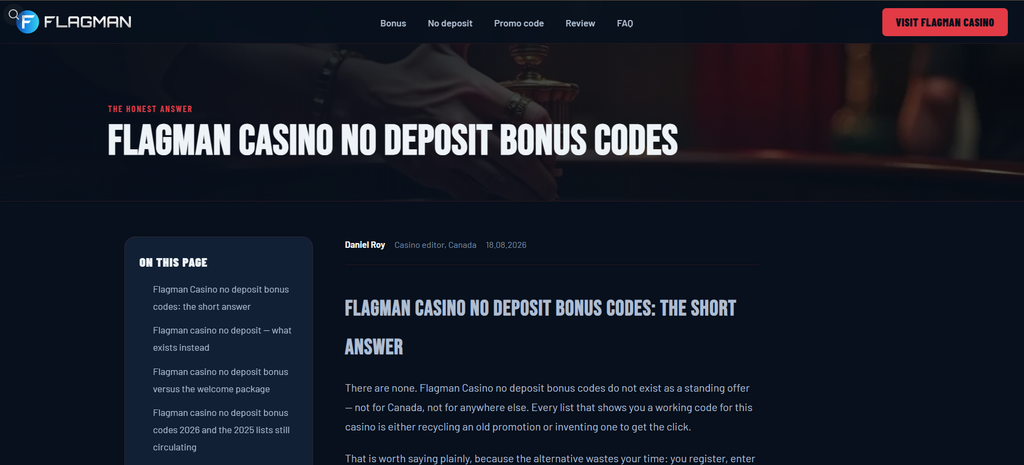 The promo code, as stated by Flagman